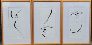 Lot 145 - Heather Belle Johnson (1929-2011) Suite of 3 x Framed Watercolours -Tw