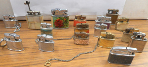 Lot 171 - Group lot Vintage miniature Cigarette Lighters & key ring lighters