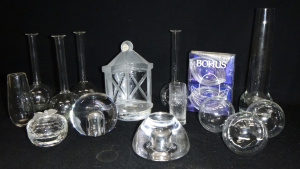 Lot 218 - Modern Scandinavian Glass - incl Iitala, Bohus, Orrefors, Candle Stick