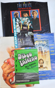 Lot 228 - Lot of Assorted Vintage Posters incl Disco Inferno, St Kilda Film Fest