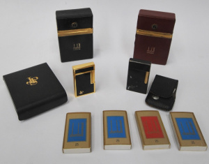 Lot 268 - 2 x Vintage Dunhill Cigarette Cases w Matches & John Player Specia