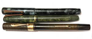 Lot 270 - 3 x vintage Fountain pens incl 2 x 14ct gold nibs - Altura 752, Conwa