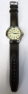Lot 271 - Modern Mens Citizen Eco-Drive Solar Powered Watch - Cream face w date