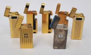 Lot 283 - 7 x Vintage Colibri Cigarette Lighters w Unusual Lighting Mechanisms i