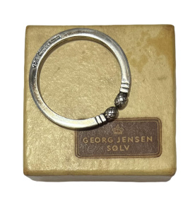Lot 291 - 1950s Georg Jensen & Wendel Sterling Silver Acorn Key ring - #208