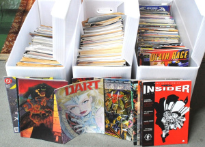 Lot 46 - 3 x Boxes of Vintage Assorted Comics incl DC Marvel, Vertigo, Image , W