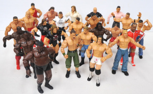 Lot 88 - Box lot WWE Action Figures made by Jakks Pacific incl John Cena, Booker