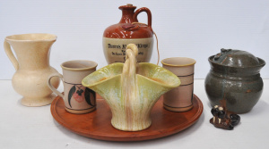 Lot 95 - Group Lot Australian Pottery and Other Ceramics - incl Remued Basket