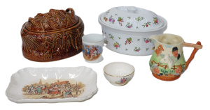 Lot 108 - Group lot of Ceramics inc Portmeirion lidded game dish No 2, Royal Wor