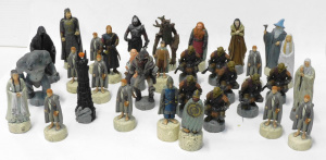 Lot 116 - Lord of The Rings Resin Chess pieces by NLP Inc