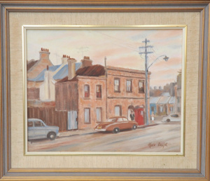 Lot 138 - Max Boyd (1915-1988) Framed Oil Painting - Woolloomooloo II - Signed l