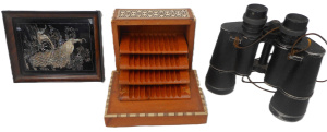 Lot 149 - Mixed Group lot Vintage Items, incl Egyptian Musical Cigarette Box, Ze