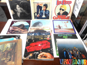 Lot 154 - Group lot Vintage Vinyl LPs (some with water damaged covers), incl Zap
