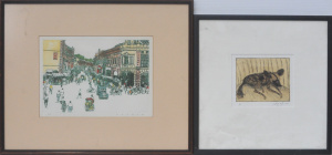 Lot 191 - 2 x Framed works on paper - Carolyn Graham Etching & Aquatint of a