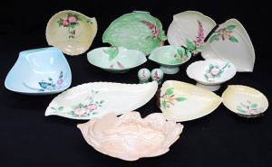 Lot 200 - Group lot Vintage Carlton ware inc Apple Blossom, Hollyhocks, Wild Ros