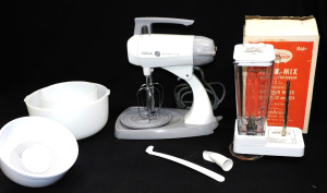 Lot 217 - 1970s Sunbeam Mixmaster with Bowls, Attachments & Drink Mix blendi