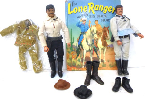 Lot 219 - Group lot of Lone Ranger items inc, 1970s Louis Marx Butch Cavendish &