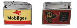 Lot 277 - 2 x Vintage Motoring Advertising Cigarette Lighters incl Schildwachter