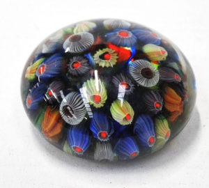 Lot 279 - Vintage Bernard Stoner Australian Art Glass Paperweight - Colourful M