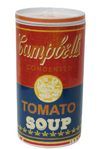 Lot 356 - Boxed Rosenthal Andy Warhol Campbells Soup cylindrical ceramic Lidded