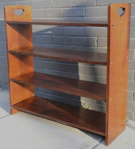 Lot 4 - Vintage c1910 - 20s Blackwood Arts & Crafts Bookshelf - 4 x shelves,