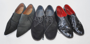 Lot 16 - 3 x pairs Vintage Mens Dress shoes - Black suede Windsor Smith Winklepi