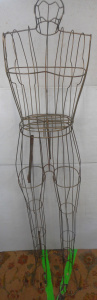 Lot 25 - Gilt Wire two-piece mannikin (requiring slight repair)