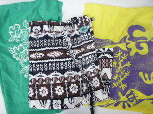 Lot 39 - 3 x Vintage 1970s Lightweight Sarongs - brightly coloured, with floral