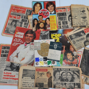 Lot 84 - Group Lot Vintage Ephemera - incl Melbourne XVI Olympiad Ticket & P
