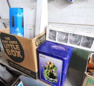 Lot 86 - Box Lot Mixed Modern Items - incl Boxed Wind Chimes, Boxed Morgan &