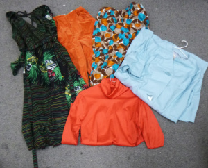 Lot 94 - Box lot of mostly ladies vintage retro clothing inc, Culottes, Dominex
