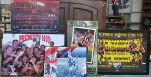 Lot 104 - 6 x Framed & Mounted AFL Pics incl Super Roos in 82 pic, 2014 Hawt