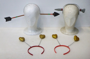 Lot 109 - Group Lot 1980s Novelty Headbands - incl Arrow, Screw, Nose Glasses &a