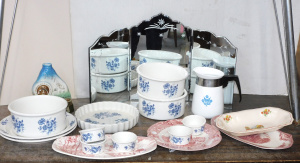 Lot 110 - Box lot of inc Portmeirion Pottery Blue & White cookware, 3 sectio