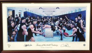 Lot 141 - Framed Ltd Ed Carlton Football Club signed presentation - Team of the