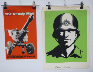 Lot 157 - 2 x Australian Military Recruiting Screen Printed Posters - 'The Ready