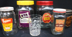 Lot 179 - Group Vintage Jars, incl ETA, Barnes Honey, Laurel, Molly Bushell, etc