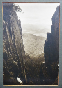 Lot 184 - Vintage Mounted Photograph - Northcote Crevasse, Mt Buffalo National P