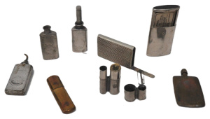Lot 186 - Lot of Vintage Cigarette Lighters, Vesta Cases, Pocket Oiler Cap incl
