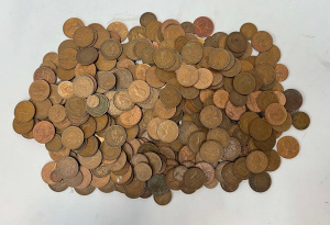 Lot 187 - Lage qty Australian copper coins pre & post decimal