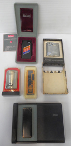 Lot 193 - Group vintage Boxed Cigarette Lighters, incl Braun, Nash, Hadson, etc
