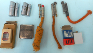 Lot 210 - Group of Vintage eternal match lighters, wick lighters and self-starti
