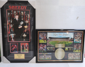 Lot 216 - 2 x Framed Essendon Football Club Presentations - Lest we Forget 1995