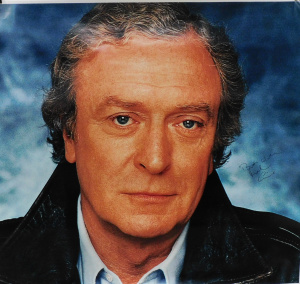 Lot 218 - Large signed Michael Caine unframed photographic Poster 97cm x 103cm