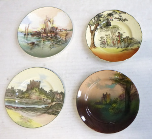Lot 230 - 4 x Vintage Royal Doulton China Series Ware Cabinet Plates inc, Roches