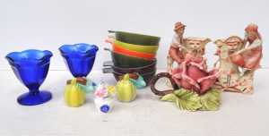 Lot 235 - Group Lot Pretty China & Others - incl Colourful Retro Pyrex Ramek