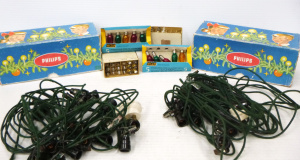 Lot 244 - 2 x Vintage Philips Christmas Bulb & Light Sets in Original Cardbo