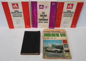 Lot 247 - Lot of Vintage Motoring Manuals incl Holden V8 Series HQ-HJ, BHP Manua