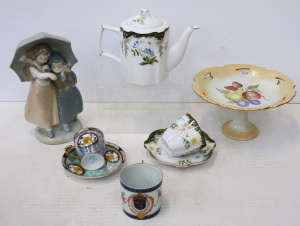 Lot 253 - Mixed Group lot Ceramics inc Japanese Narumi Teapot, Cup & Saucer,