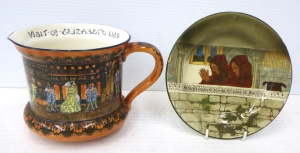 Lot 255 - 2 x Royal Doulton China items inc Series Ware Jackdaw of Rheims small